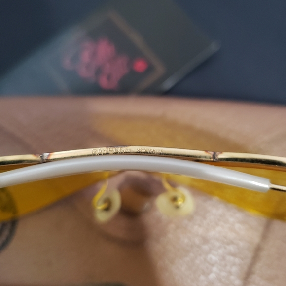 Vintage 1950s 10k Gold Ray Ban B&L Aviator Sunglasses Kalichrome Yellow - Picture 3 of 16